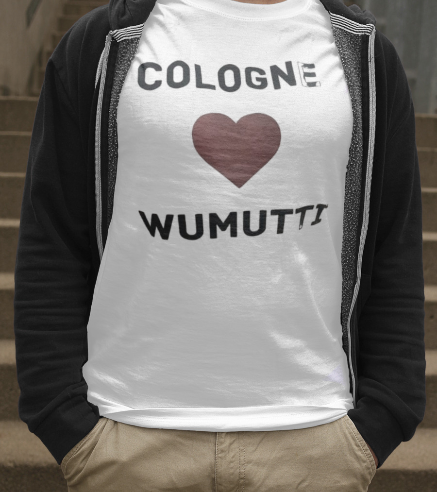 Cologne Heart Wumutti Phrase German T-Shirt