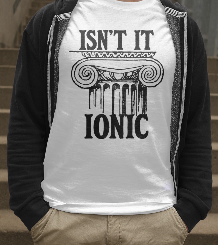 ISN'T IT IONIC Ancient Greek Column T-Shirt