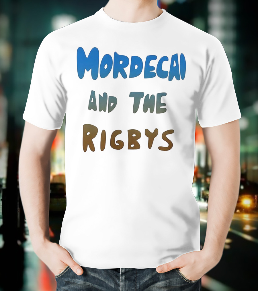 Mordecai And The Rigbys Regular Show Cartoon Character T-Shirt