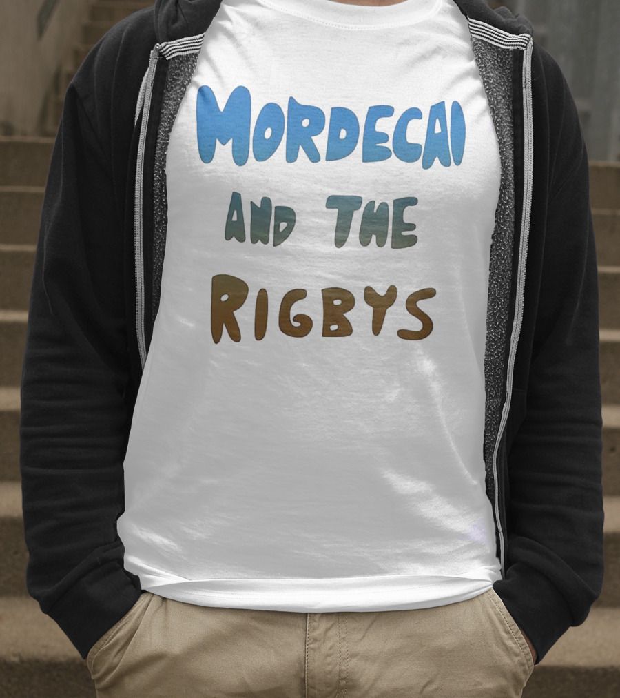 Mordecai And The Rigbys Regular Show Cartoon Character T-Shirt