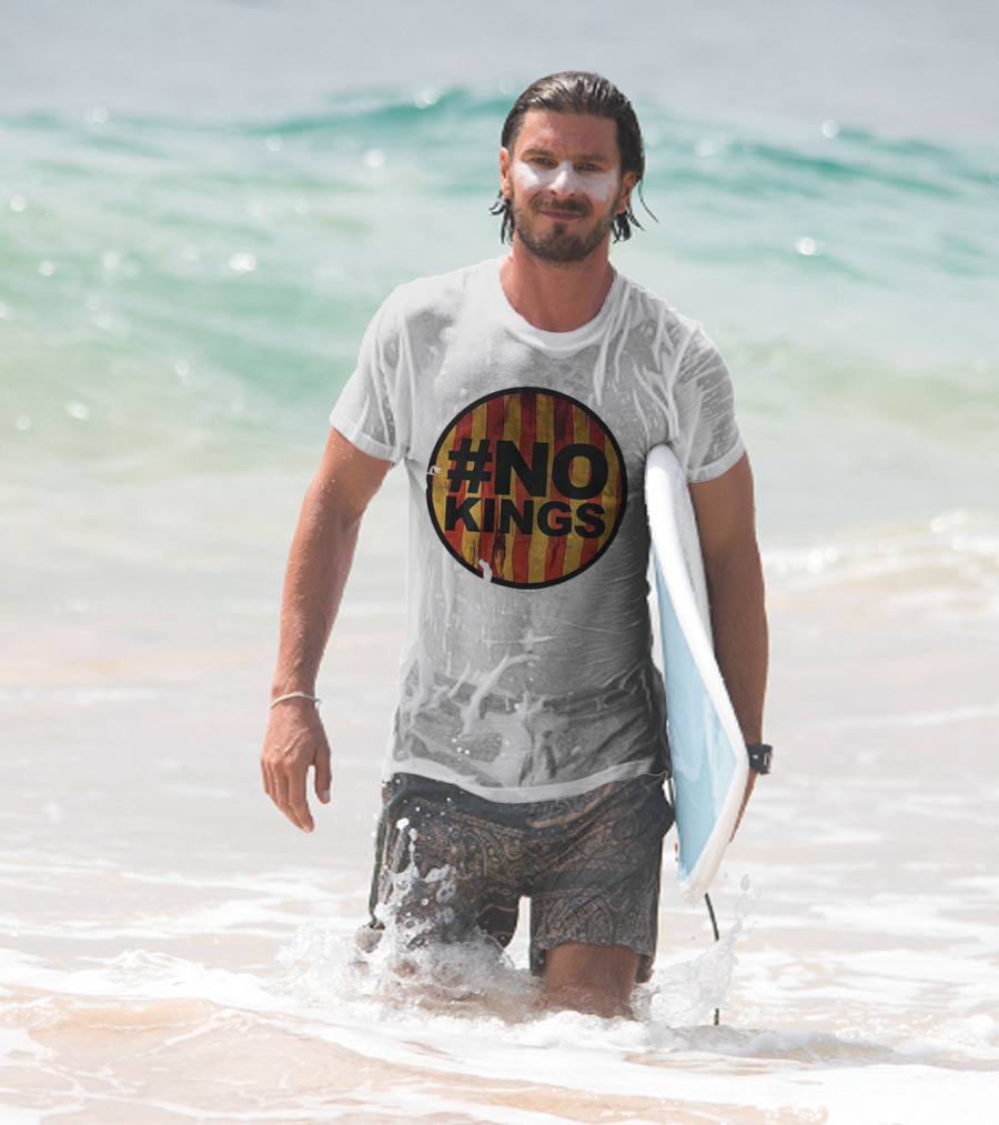 #NO KINGS American Flag Vintage T-Shirt