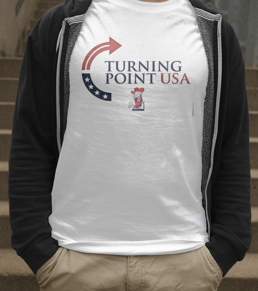 Turning Point USA Ole Miss Rebels Colonel Reb T-Shirt