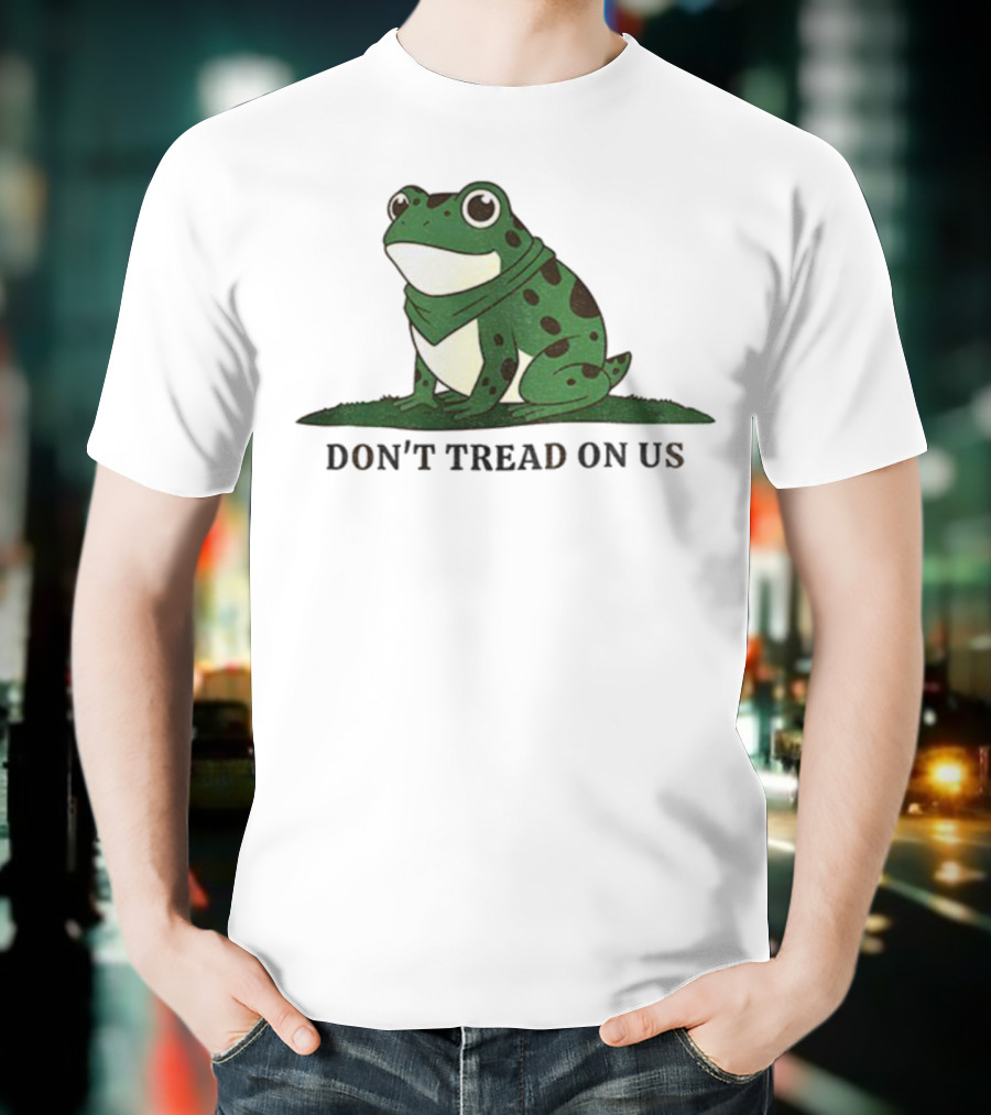 Portland Frog Don't Tread On Us 2025 Political Movement Symbol T-Shirt