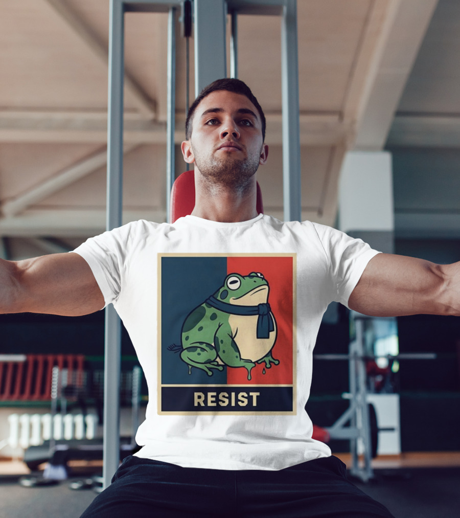 Portland Frog Protest Resist Activist Retro Style T-Shirt