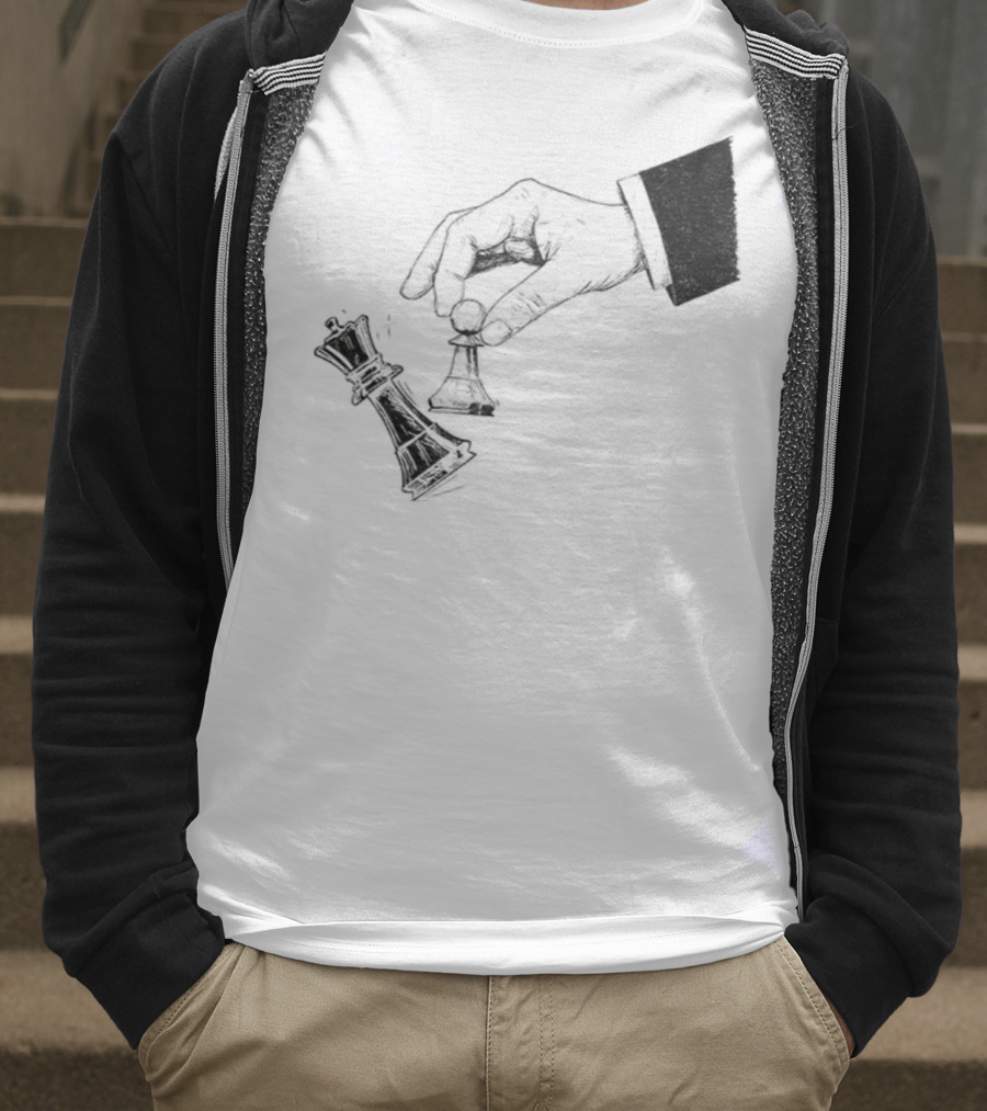 Protest Chess Pawn Topples King No Kings In America Bold Political Statement T-Shirt