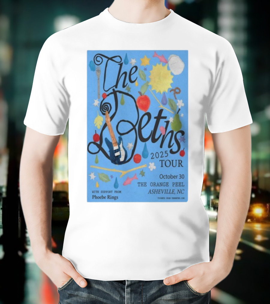 The Beths Tour 2025 The Orange Peel Asheville NC October 30 With Phoebe Rings T-Shirt