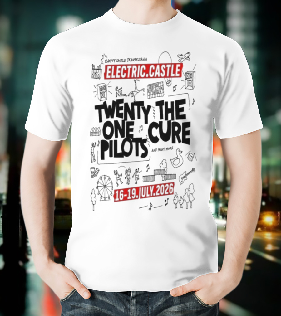 Electric Castle Twenty One Pilots The Cure July 16-19 2026 T-Shirt