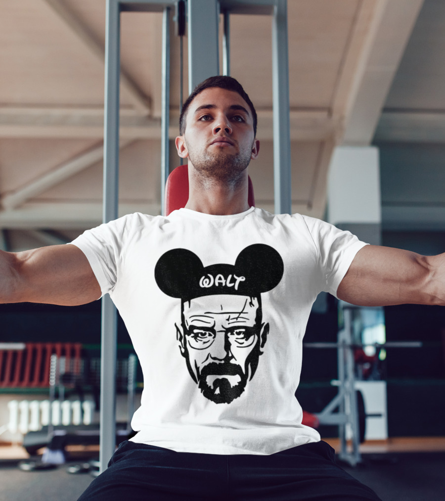 Walter White Mickey Mouse Breaking Bad Disney Meme T-Shirt