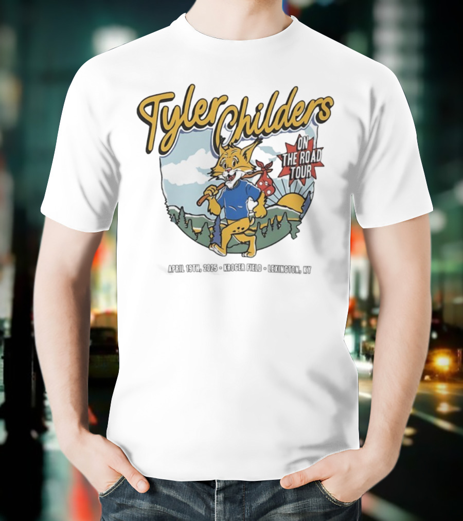 Tyler Childers Wildcat On The Road Tour Forest Sunrise Scene T-Shirt
