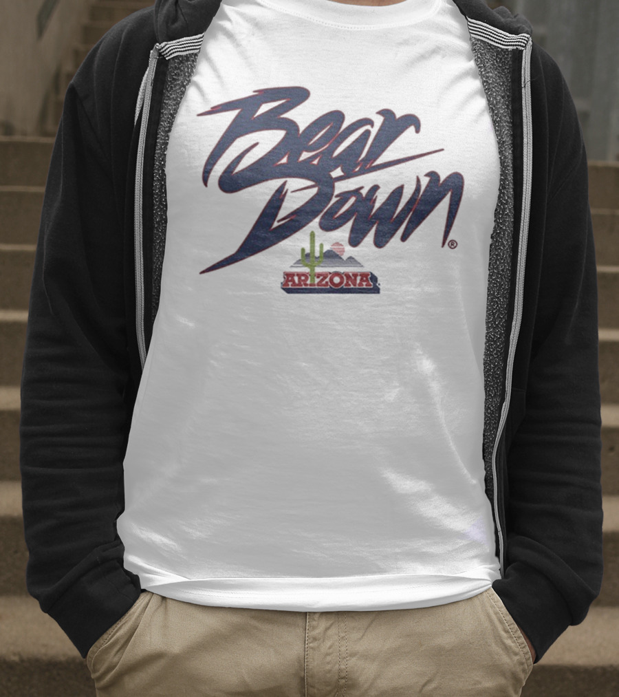 Bear Down Arizona Cactus Wildcats Football 2025 T-Shirt