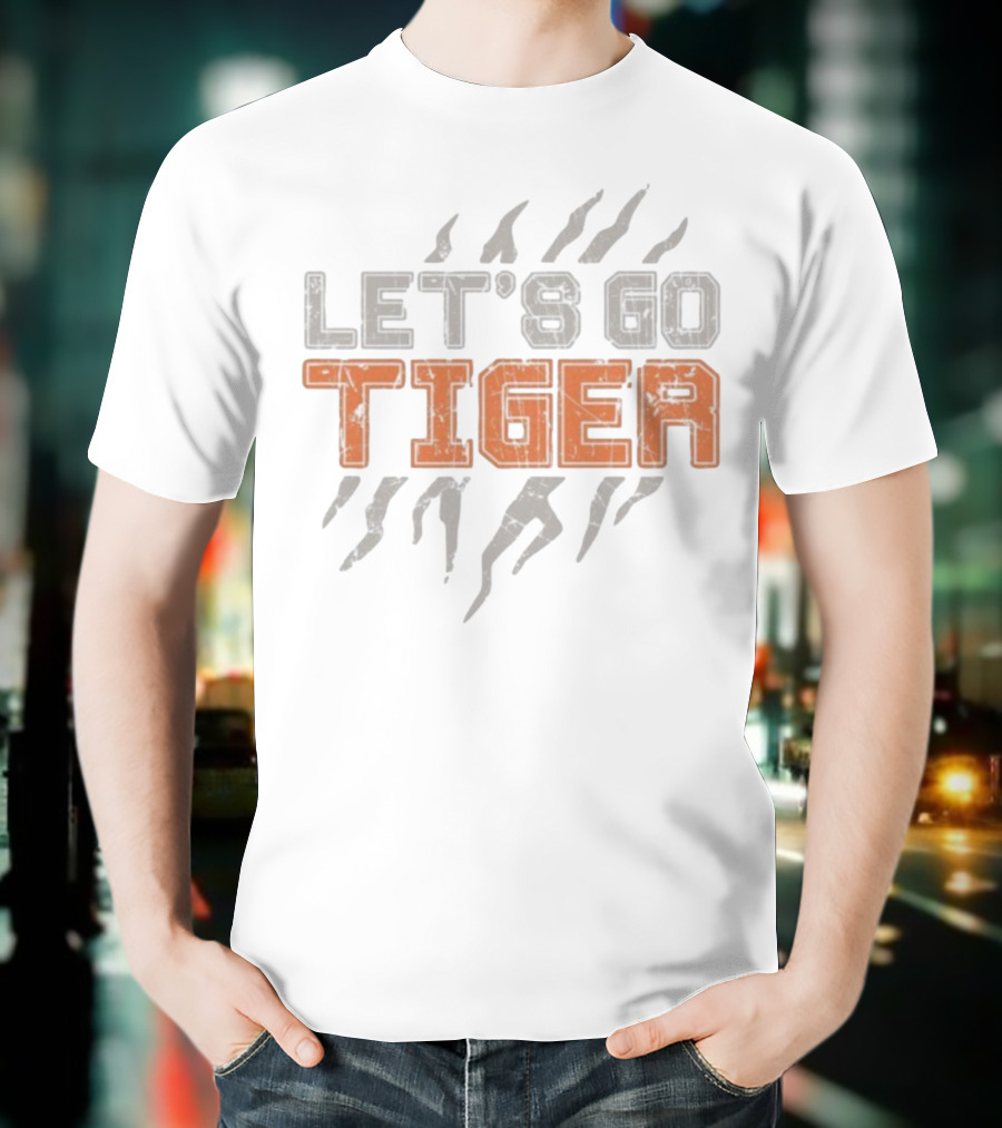 Cincinnati Bengals Let's Go Tiger Stripes T-Shirt