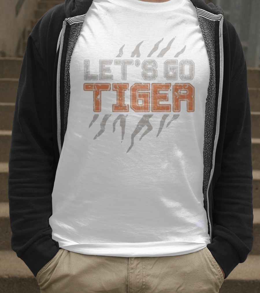 Cincinnati Bengals Let's Go Tiger Stripes T-Shirt
