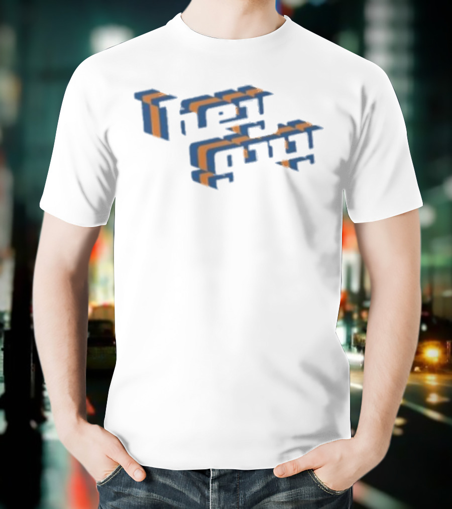 Drew Gooden Hey Guy Text Retro 3D Style T-Shirt