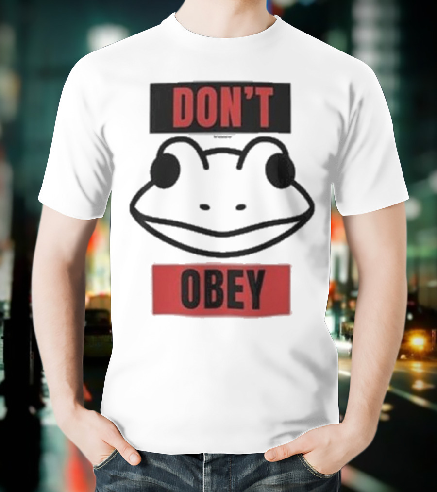 Don’t Obey Frog Resistance Portland T-Shirt