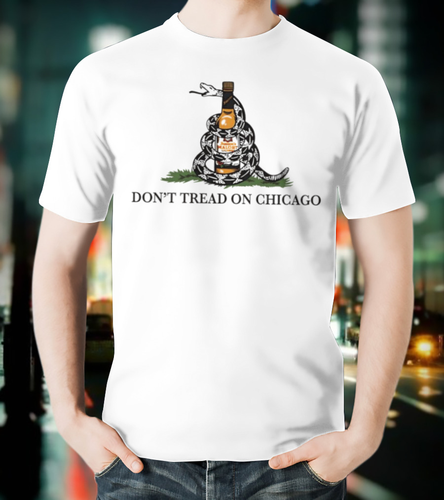 Don't Tread On Chicago Whiskey Snake T-Shirt