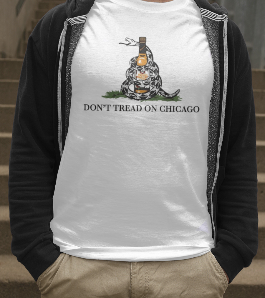 Don't Tread On Chicago Whiskey Snake T-Shirt