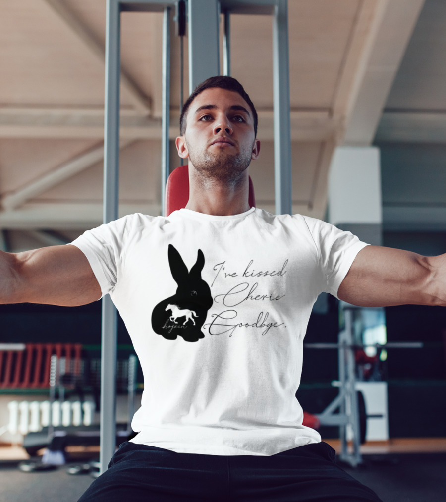 I've Kissed Cherie Goodbye Rabbit Design T-Shirt