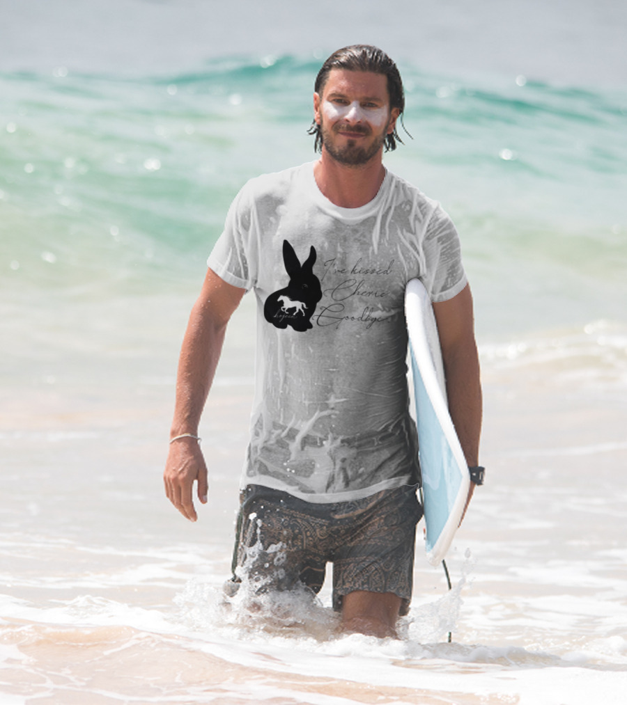 I've Kissed Cherie Goodbye Rabbit Design T-Shirt