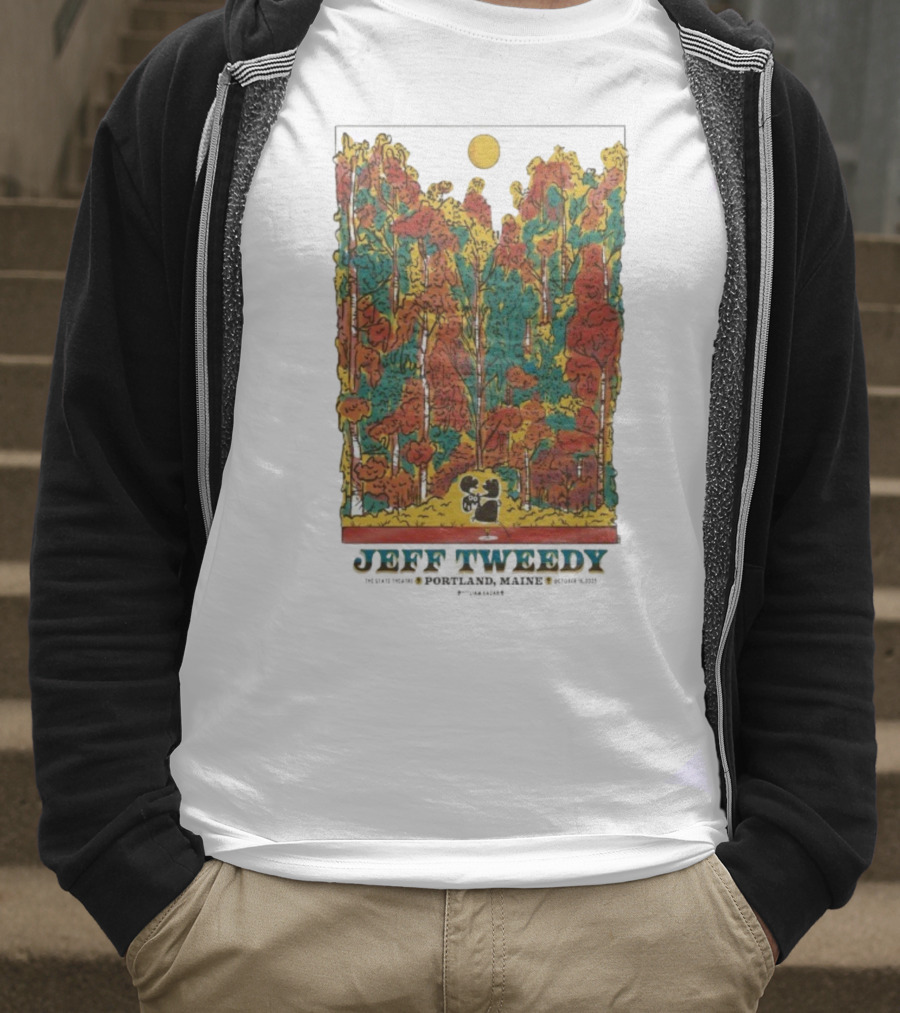 Jeff Tweedy Portland Maine State Theatre October 16 2025 Forest Scene T-Shirt