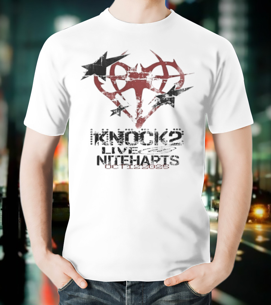 Knock2 Live Niteharts Oct 12 2025 Airplane Heart Symbol T-Shirt