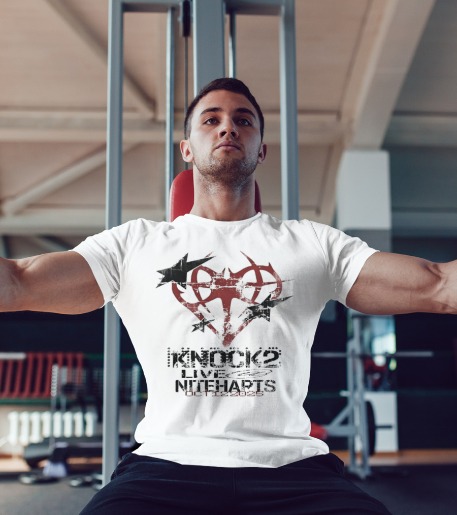 Knock2 Live Niteharts Oct 12 2025 Airplane Heart Symbol T-Shirt