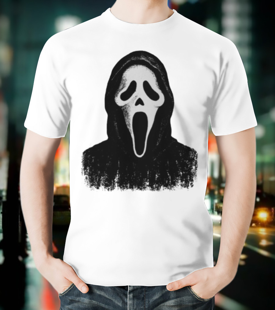 Monster Fresh Blank Ghostface Iconic Mask T-Shirt