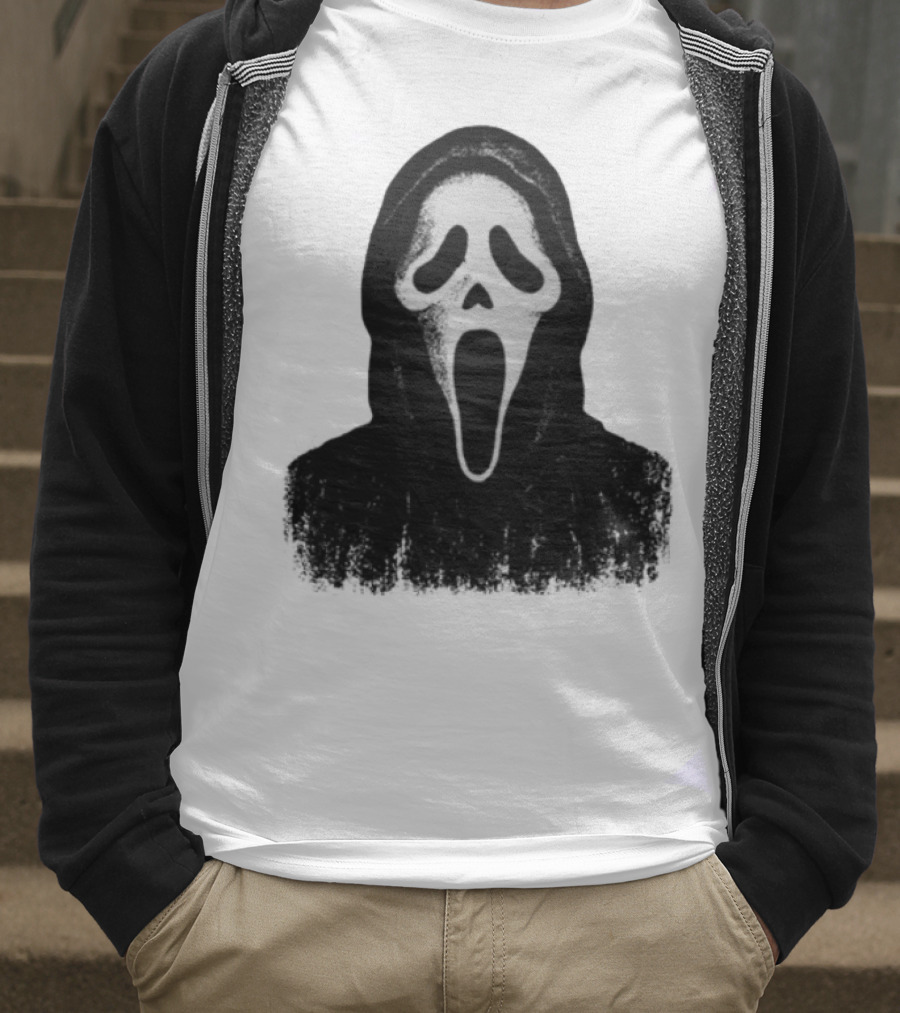 Monster Fresh Blank Ghostface Iconic Mask T-Shirt