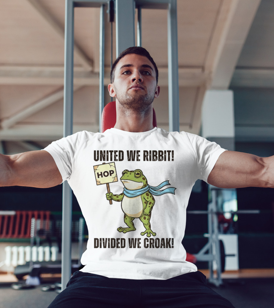 Portland Frog HOP United We Ribbit Divided We Croak 2025 T-Shirt