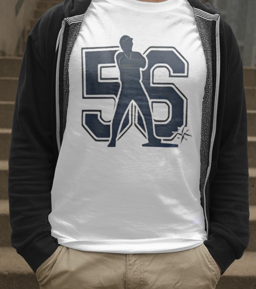 Randy Arozarena 56 Mariners Baseball Silhouette T-Shirt