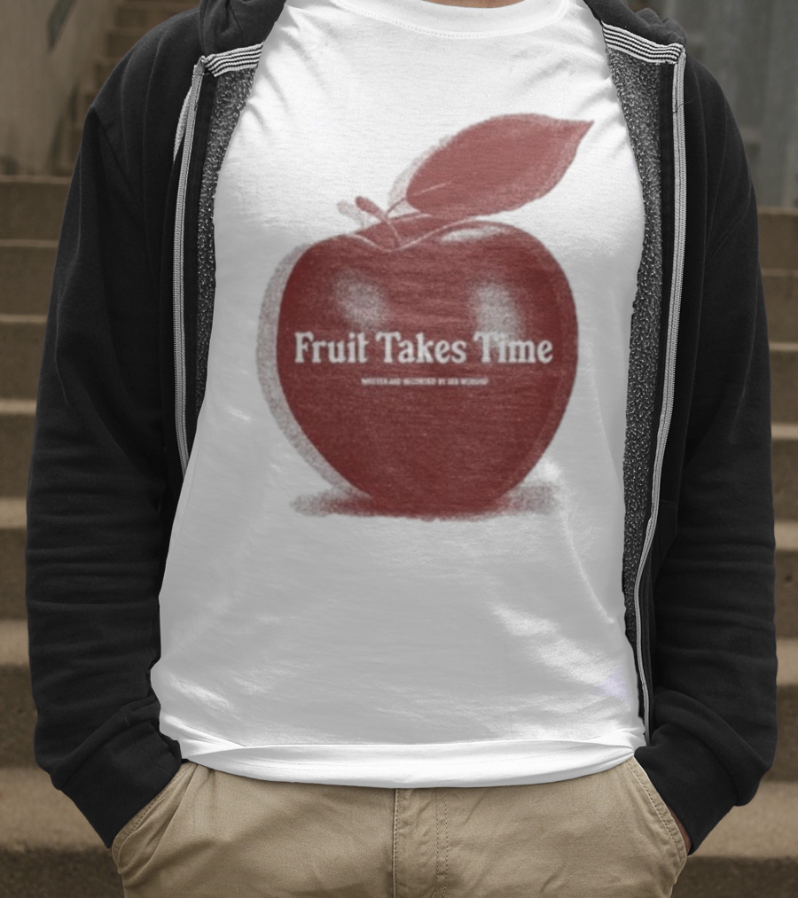 Fruit Takes Time By Seu Worship Red Apple T-Shirt