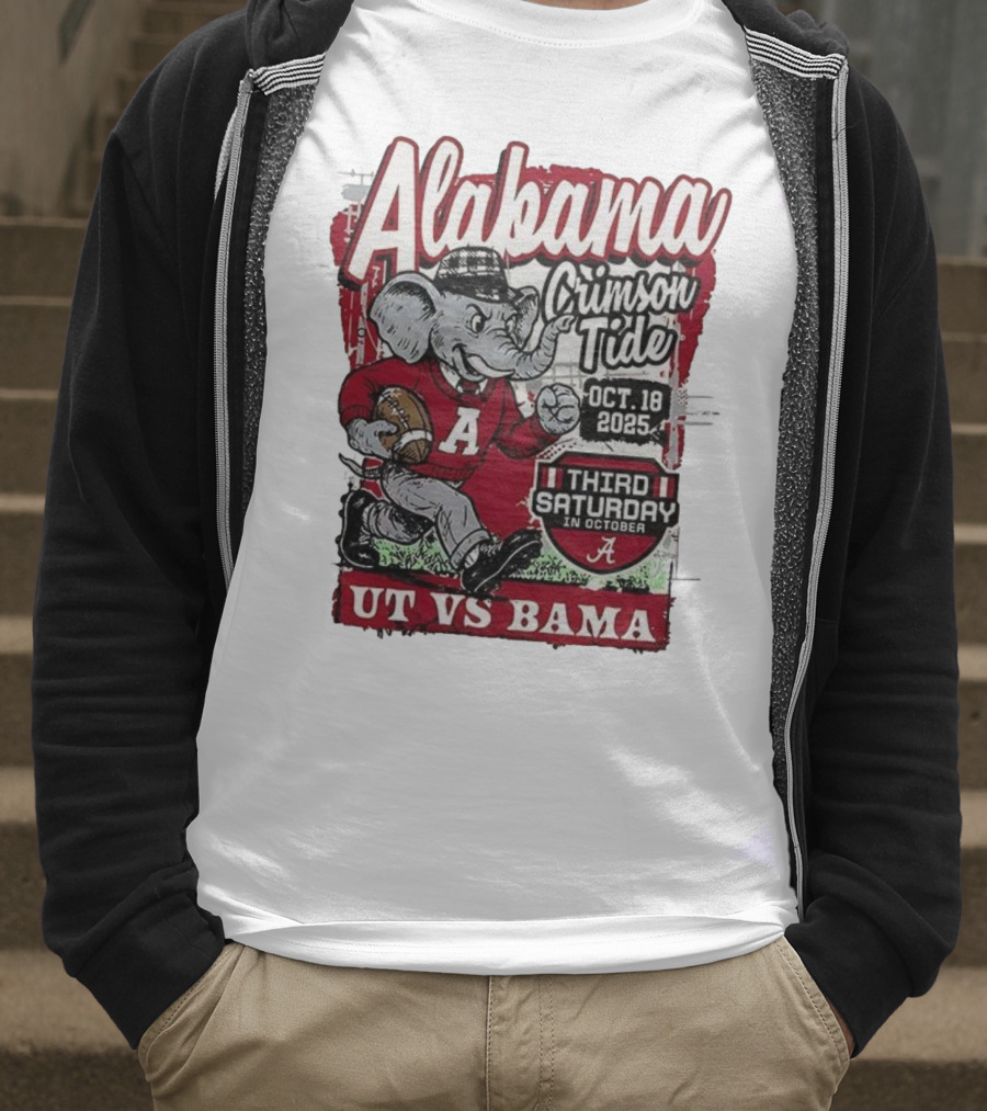 Alabama Crimson Tide UT Vs Bama October 18 2025 Third Saturday T-Shirt