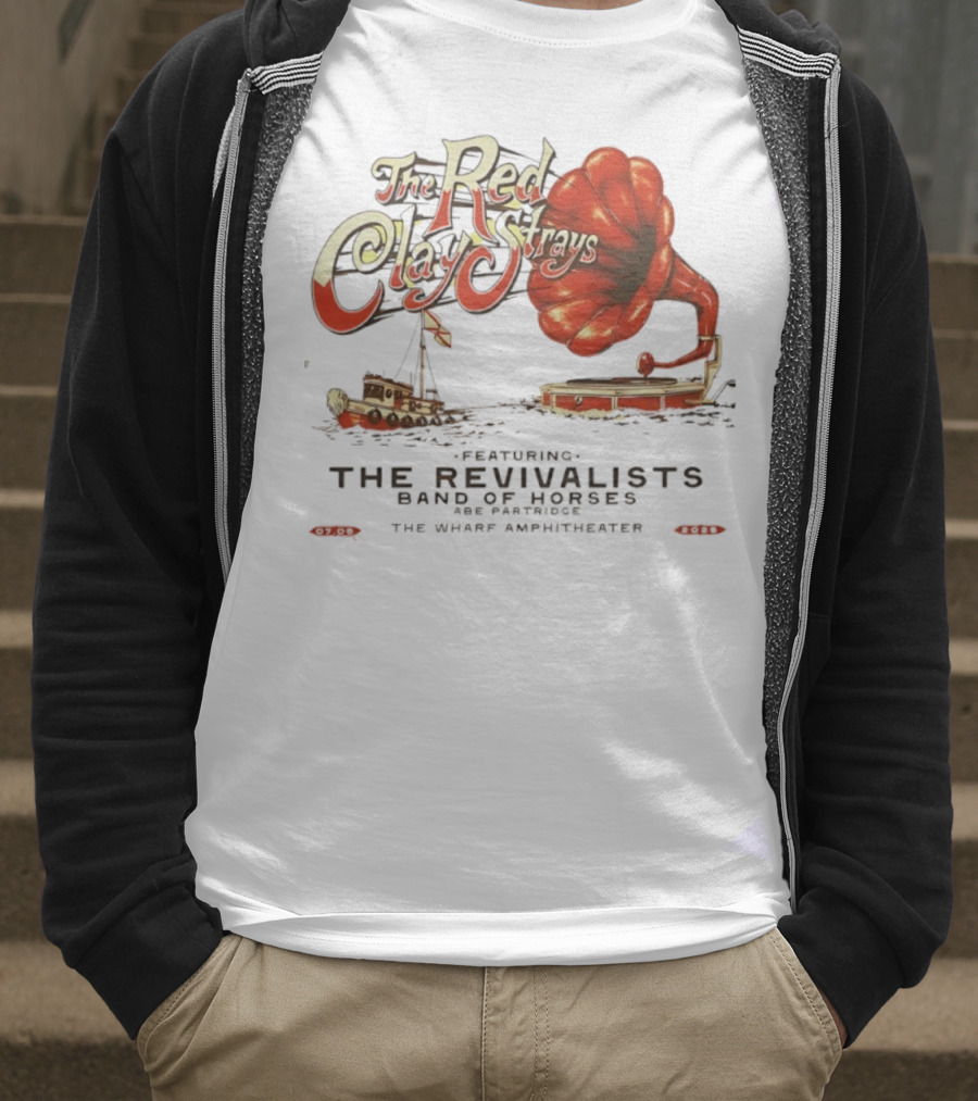 The Red Clay Strays Tour 2025 Featuring The Revivalists Band Of Horses The Wharf Amphitheater T-Shirt