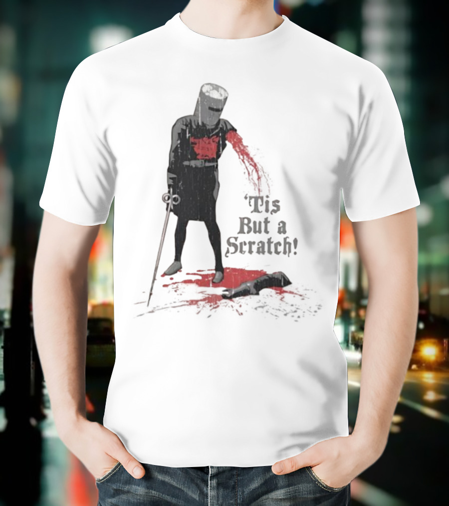 Monty Python Black Knight 'Tis But A Scratch Classic Scene T-Shirt