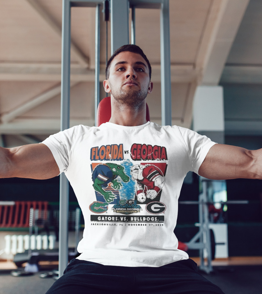 Florida Vs Georgia Gators Vs Bulldogs 2025 Jacksonville Matchup T-Shirt