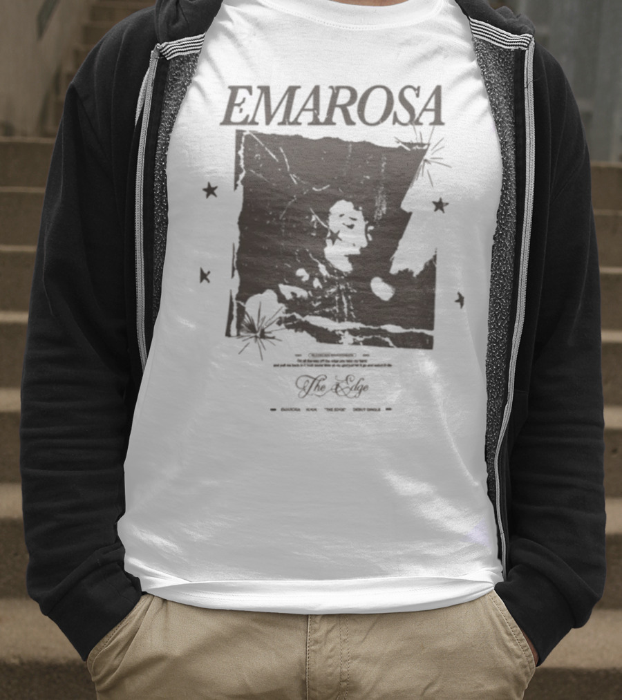 Emarosa The Edge Stars And Map Vintage Style T-Shirt