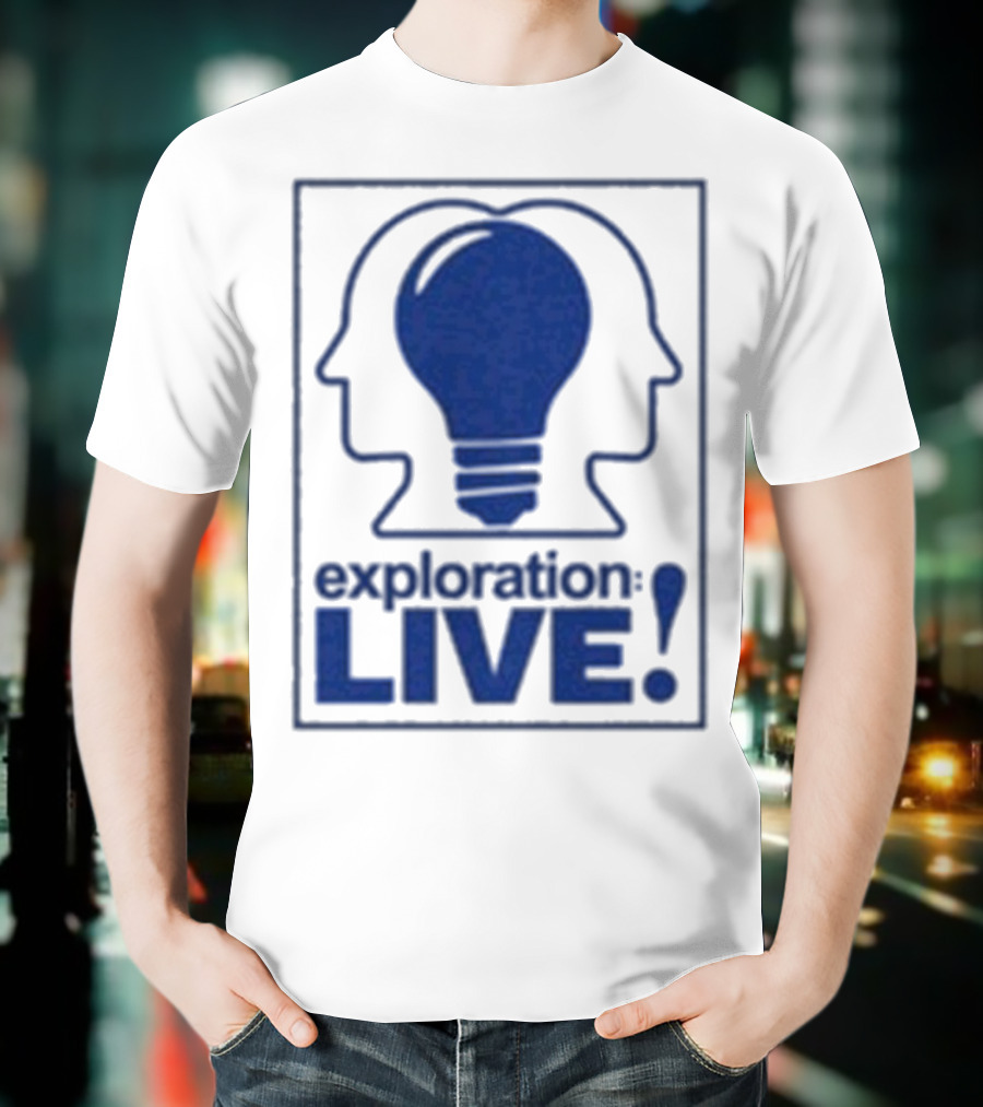Exploration Live Heads With Lightbulb Icon T-Shirt