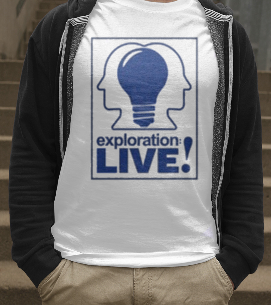 Exploration Live Heads With Lightbulb Icon T-Shirt