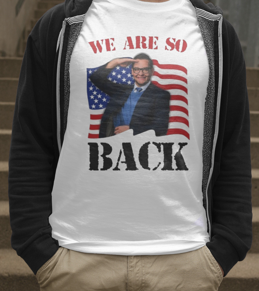 We Are So Back George Santos American Flag T-Shirt