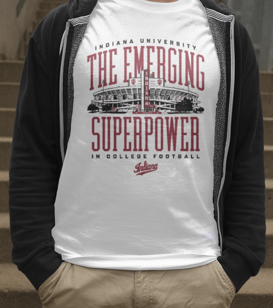 Indiana University The Emerging Superpower In College Football Hoosiers T-Shirt