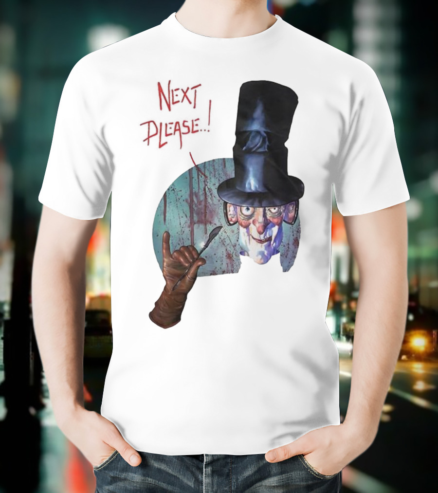 John Bolton1989 Next Please Horror Graffiti Halloween T-Shirt