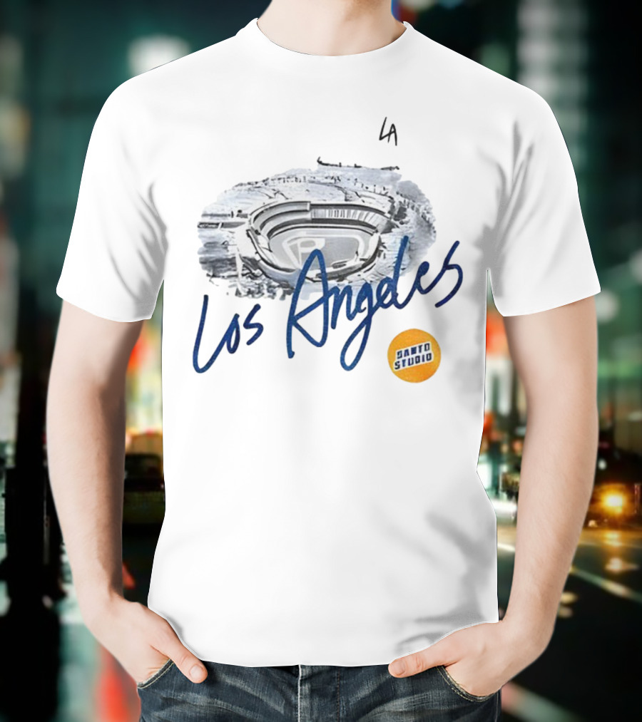 Los Angeles Dodger Stadium Vintage Jarto Studio 1883 Heritage T-Shirt