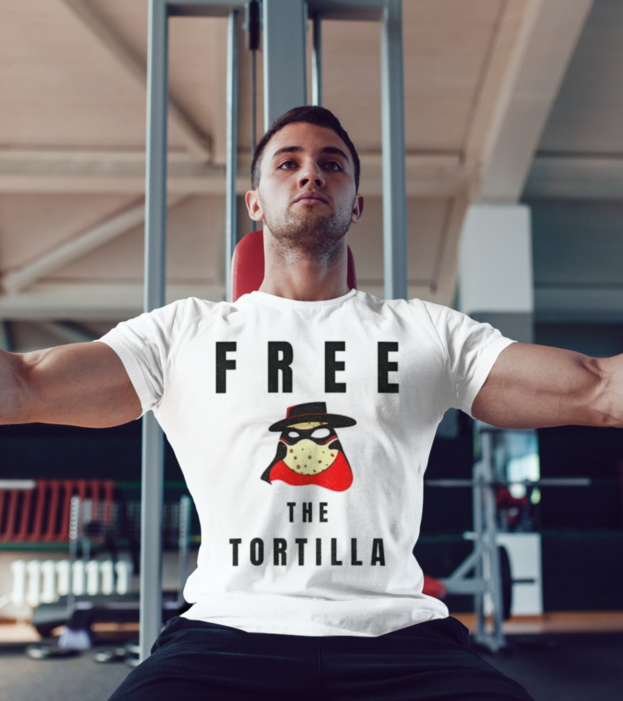 FREE THE TORTILLA MatadorTilla Dark Masked Hero Hat T-Shirt