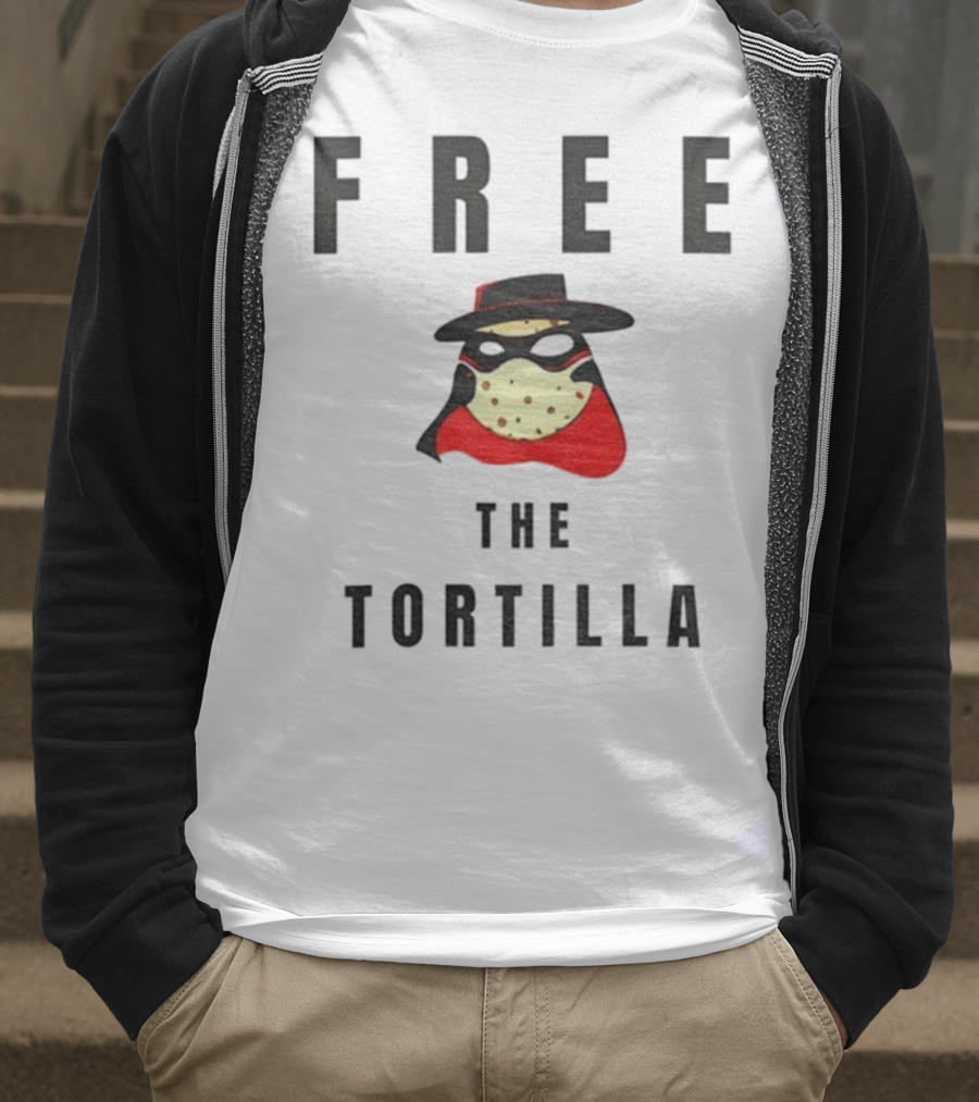 FREE THE TORTILLA MatadorTilla Dark Masked Hero Hat T-Shirt