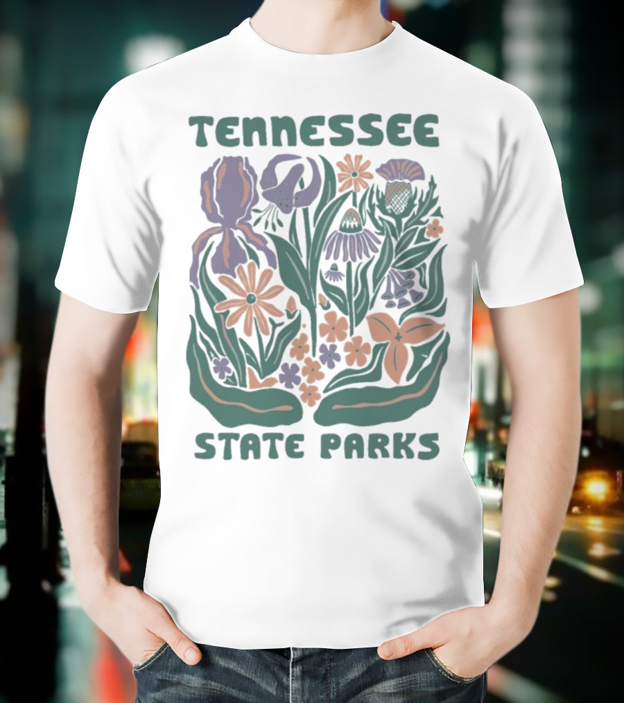 Tennessee State Parks Flowers Wildflower Collection T-Shirt