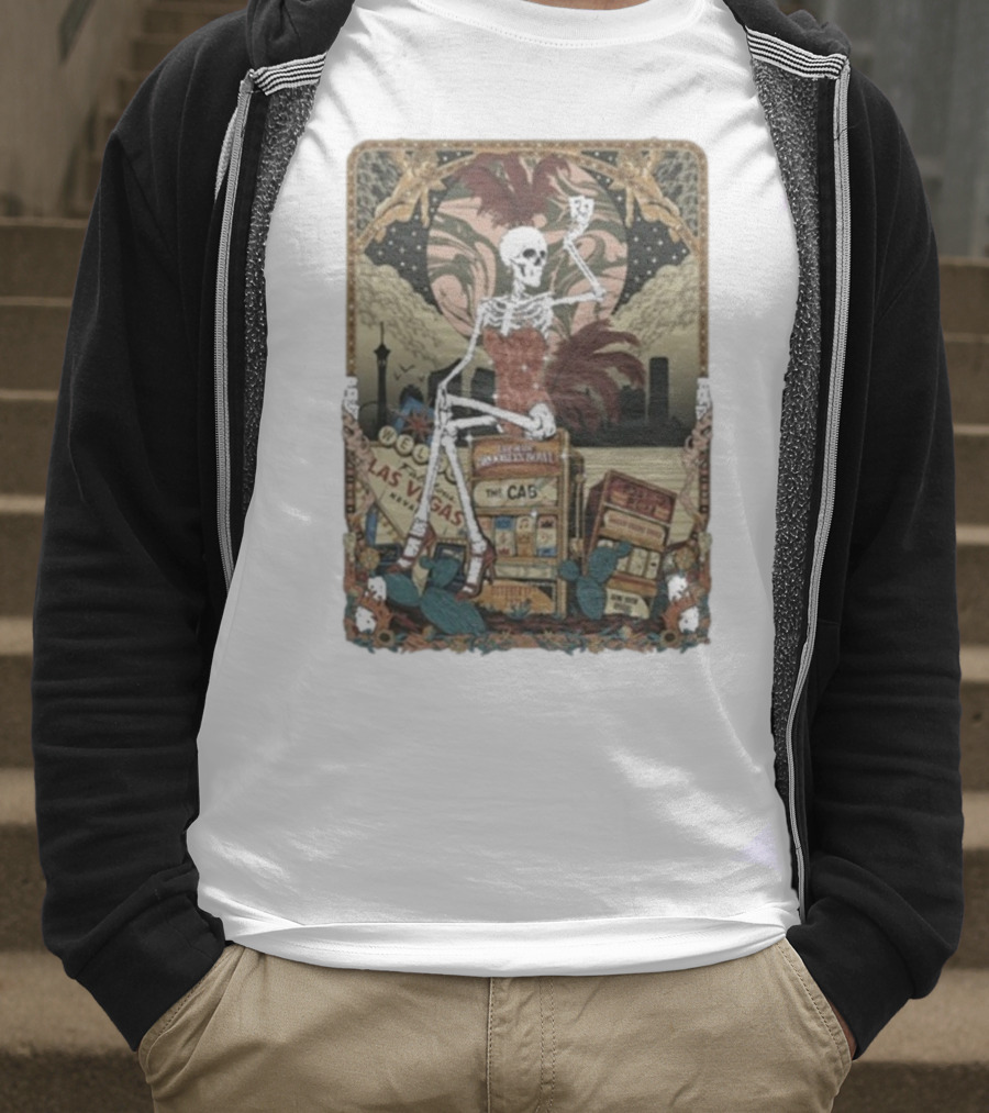 The Cab Welcome To Las Vegas Brooklyn Bowl NY 2025 Skeleton T-Shirt