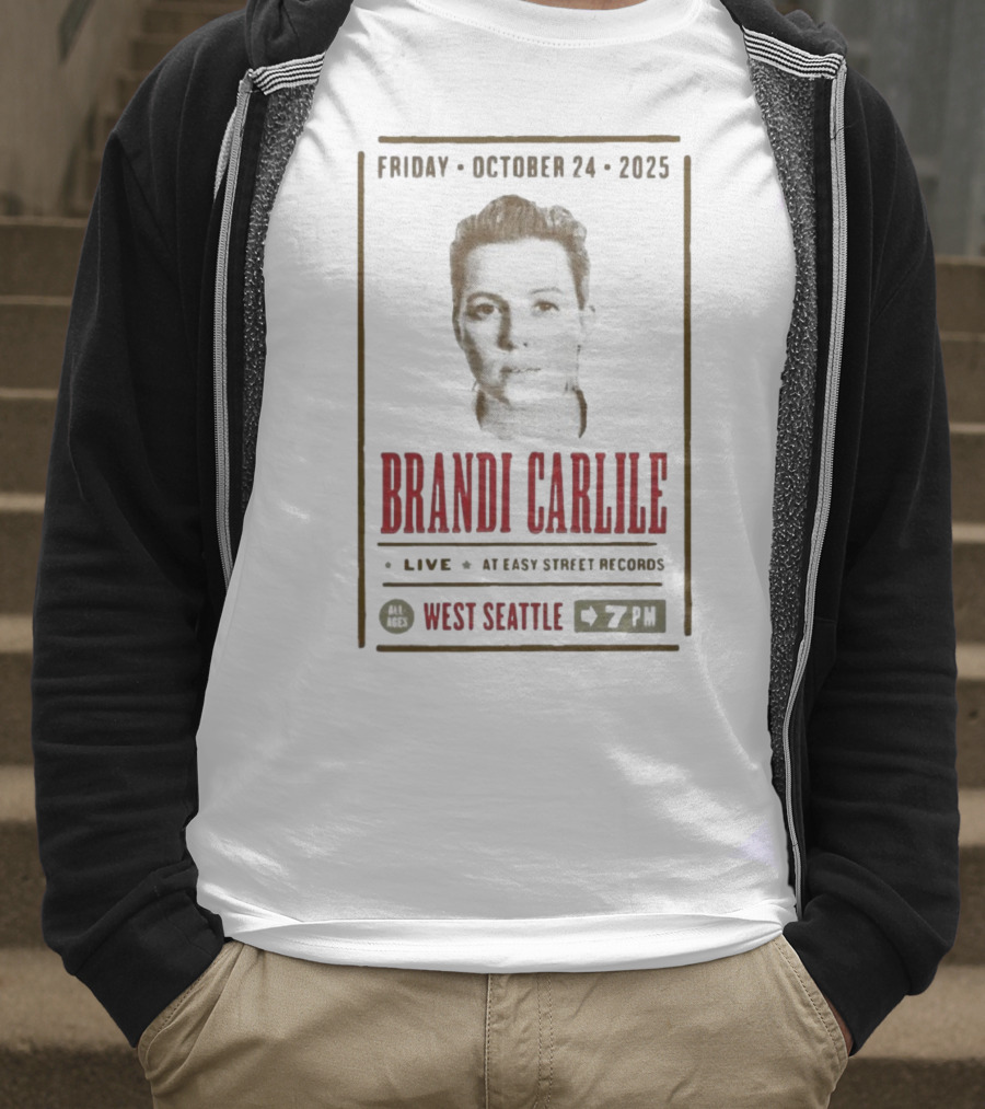Brandi Carlile Live At Easy Street Records West Seattle October 24 2025 T-Shirt