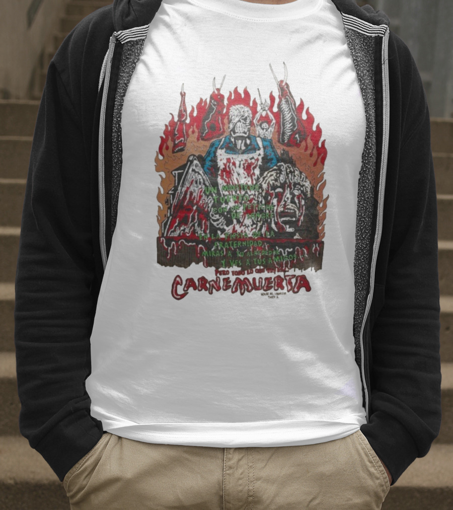 Carne Muerta Halloween Sangre Fraternidad Monstruo T-Shirt