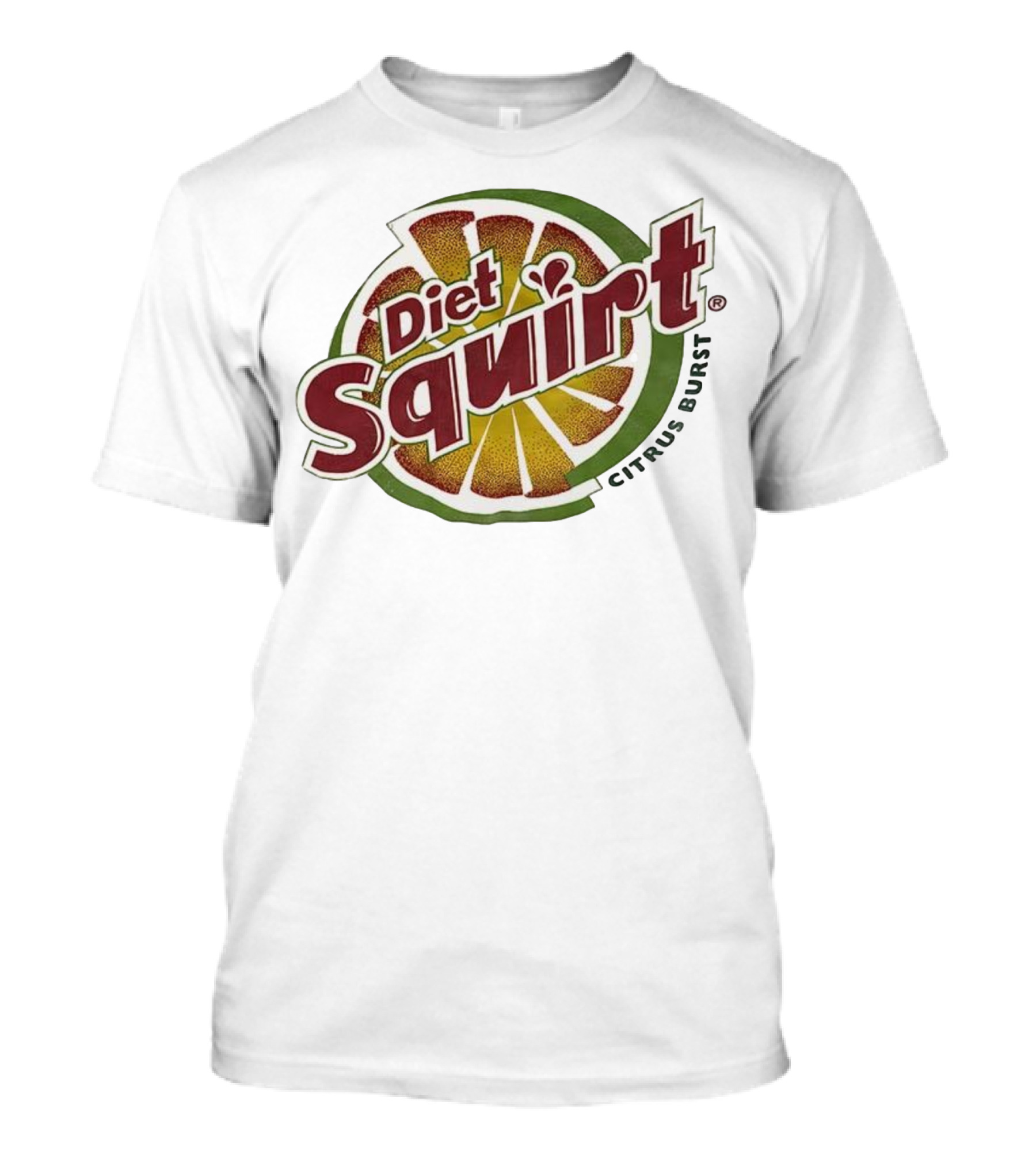 Diet Squirt Citrus Burst Retro Beverage Label T-Shirt