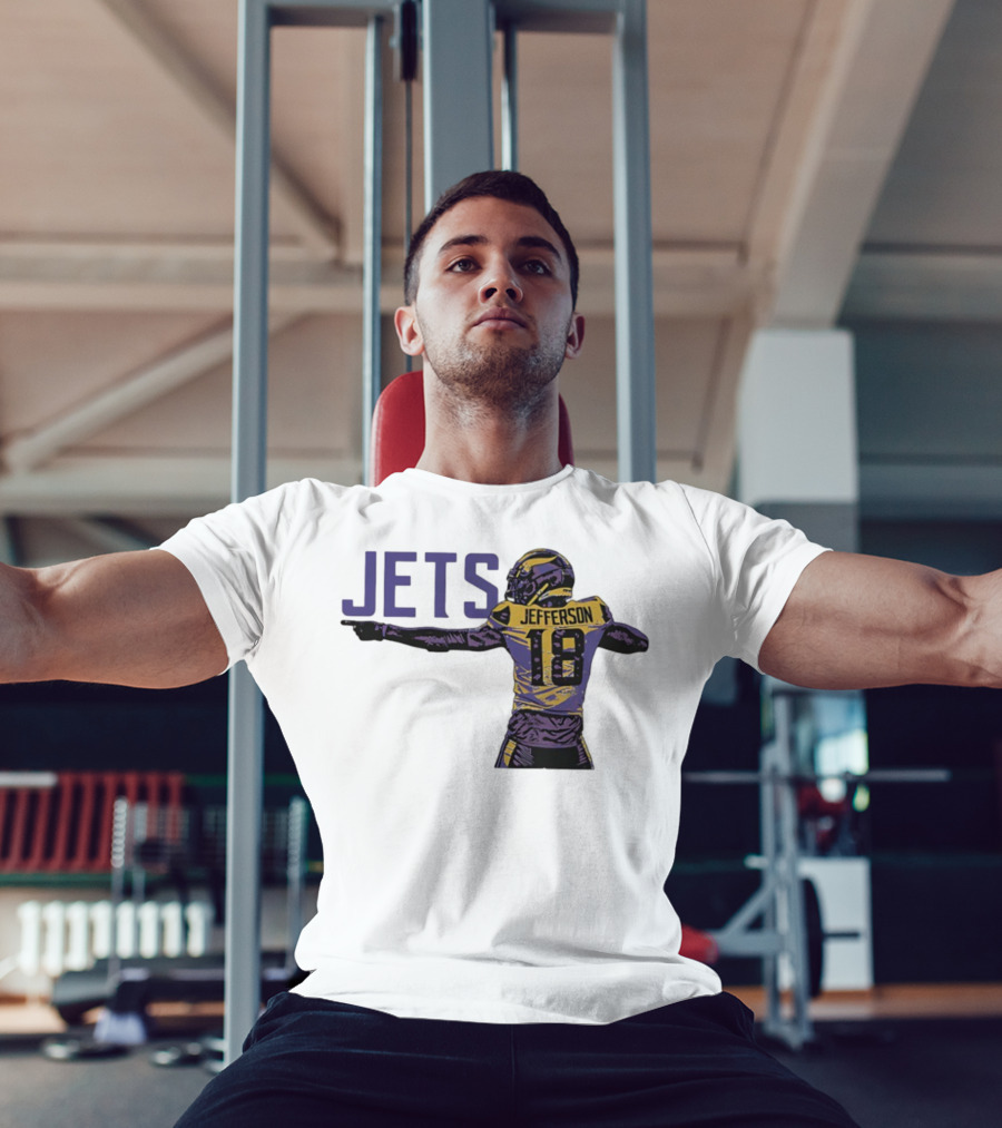 Justin Jefferson Jets 18 Minnesota Vikings Football T-Shirt