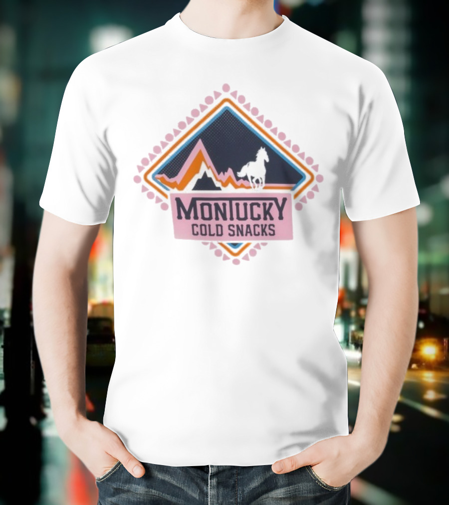 Montucky Cold Snacks Mountain Horse Diamond Scene T-Shirt